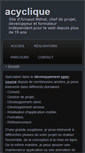 Mobile Screenshot of acyclique.com