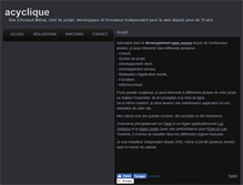 Tablet Screenshot of acyclique.com